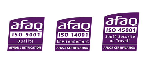 certification iso 9001, iso 14001, iso 45001